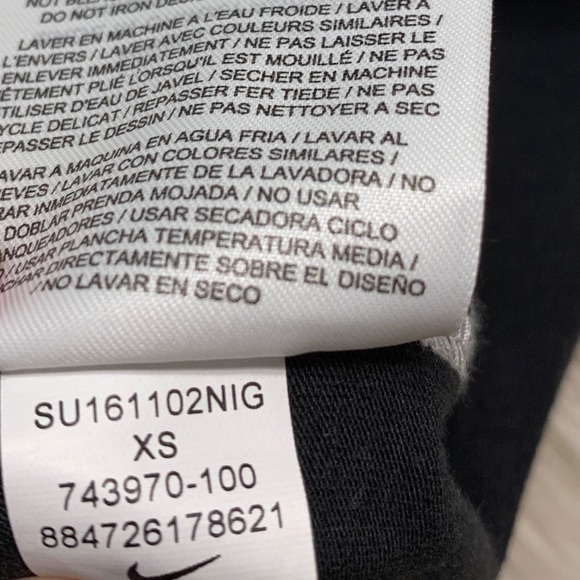 Nike Colorblock Muscle Tank Top Black & White XS - Picture 8 of 12